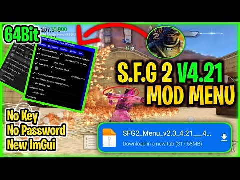 SFG 2 Mod Menu v4.21 64bit - Anti Ban || No Password/key 🔑 || Special Force Group 2 Mod Menu 2025 🔥