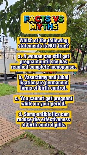 Facts vs Myths #contraception #birthcontrol #FamilyPlanning #didyouknow #facts #myths | Learn English