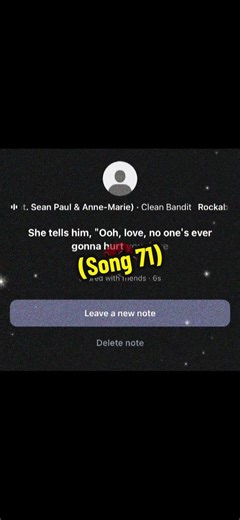 (Song 71) Rockabye - Clean Bandit ft. Sean Paul & Anne-Marie 🧑🏻‍🦯…#redbatmusic #spotify #song #music #fyp