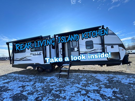 🏆New Year New Campers🏆. 2024 Keystone Bullet 28FT Rear Living! Weighs 7,095Lbs. Sleeps 3-4Was $51,685! Tony’s Sale $42,990!Discounted $8,695! $450 A Month! Heated & Enclosed Underbelly Thermal Weather Package Power Jacks Recliner Theater Seats 2 Power Awnings Solid Steps Aluminum Aftermarket Wheels Unlimited Water Heater 12v Big Fridge Free Standing Table & Chairs New Fiberglass Front CapSolar Panel Fireplace With Heat Source Goodyear Tires Higher CeilingIsland Kitchen PantryCoffee Pot Station