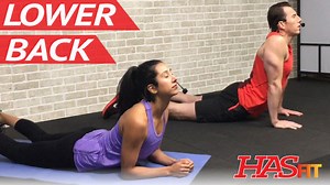 25 Minute Lower Back Exercises for Lower Back Pain - HASfit - Free Full Length Workout Videos and Fitness Programs