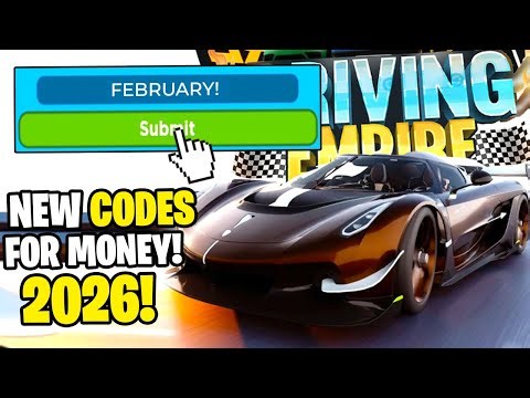 *NEW* ALL WORKING CODES FOR DRIVING EMPIRE IN 2026! ROBLOX DRIVING EMPIRE CODES