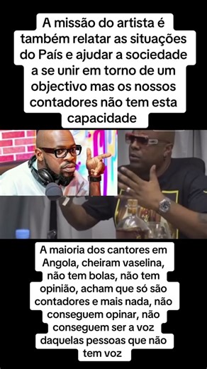 Cantores em Angola: A Falta de Opinião e Coragem