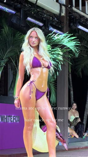 What a dream! Thanks @SLICKHAIR. @White Fox Boutique @marissa ayers #miamiswimweek #slickhair