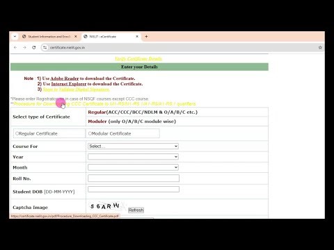 Where To Download CCC Certificate In Online How To Download