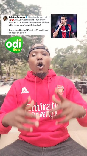 17K views · 1K reactions | Arsenal signs Ricardo Calafiori from Bologna at a price of €40m plus €5m add-ons OdiBets #odi #Odibets #riccardocalafiori #calafiori #arsenal #arsenalfc #arsenalfans #afc #aftv #gunners #gooner #arsenalkit #awaykit #africa #african #football #footballfans #fans #soccer #epl #premierleague #mrjoe #mrjoecomedy #mrjoefootball #mrjoememes #mrjoekenya | Mr Joe | Facebook