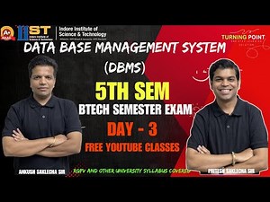 DAY 3 | Data Base Management System | DBMS | Semester Exam | RGPV and other University | Ankush Sir