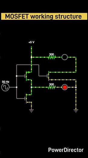 MOSFET working animation #mosfet #electronicscomponents #electricalengineering#