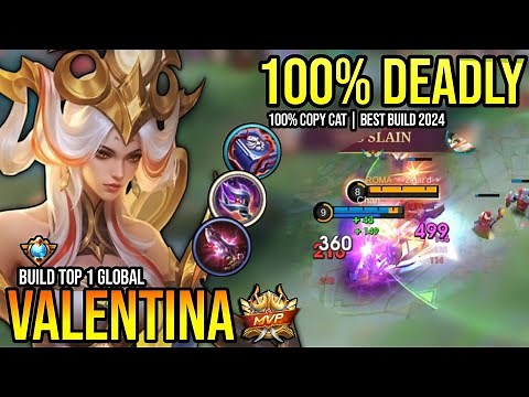 VALENTINA BEST BUILD 2024 | BUILD TOP GLOBAL VALENTINA GAMEPLAY | MOBILE LEGENDS✓