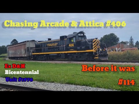 Chasing Arcade & Attica ALCO RS3M #406 in 2023! (Throwback Special) First 3 Months on the A&A!