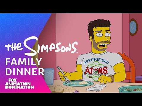 Grayson Has A Family Dinner | Season 33 Ep. 11 | The Simpsons