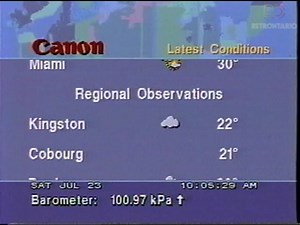 Always good vibes with the Weather channel music 💃 | Retrontario