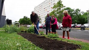 Fleurissement participatif : cultivons ensemble notre jardin ! Dans différents quartiers, la Ville de Vichy propose aux habitants de planter puis d’entretenir des espaces verts. Ce matin aux Ailes, trois massifs agrémentés d’environ 300 plants ont été plantés. Bravo à tous les jardiniers ! | Ville de Vichy