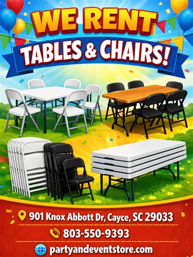 The Party & Event Store | A smooth event starts with the right setup, and our tables and chairs give your space the structure it needs to come together. The layout... | Instagram