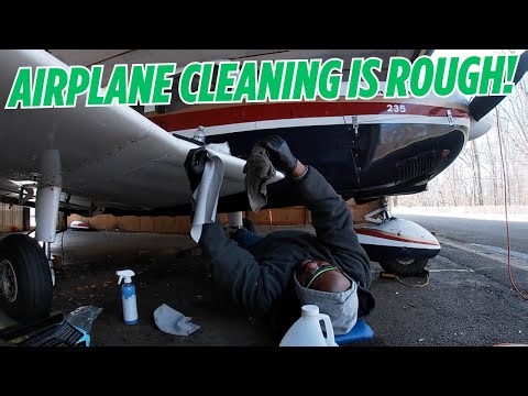 Airplane cleaning is ROUGH!