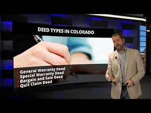 Good Deeds, Bad Deeds and Colorado Property Deeds - Colorado Association of REALTORS