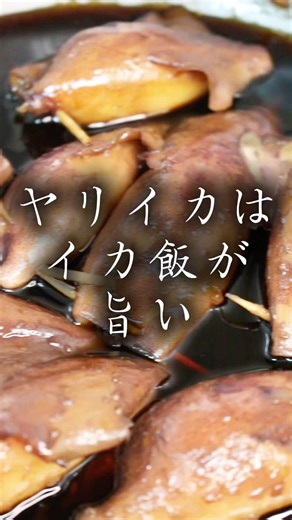 ヤリイカは煮ると化ける。イカ飯、これが完成形。#ヤリイカ#イカ飯#魚料理#魚捌き#魚ニキ