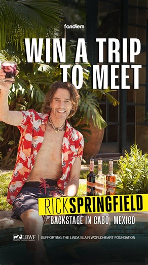 Fandiem | @rickspringfield is giving away a trip to meet him in Mexico at his Cabo getaway + a signed guitar to support the Linda Blair Worldheart... | Instagram