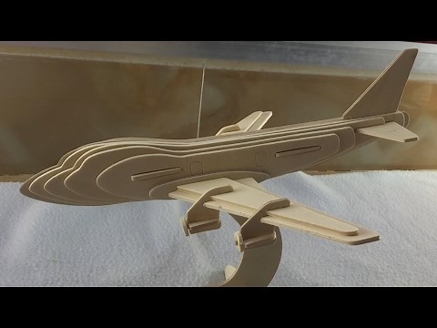 DIY 3D Woodcraft Construction Kit BOEING 747