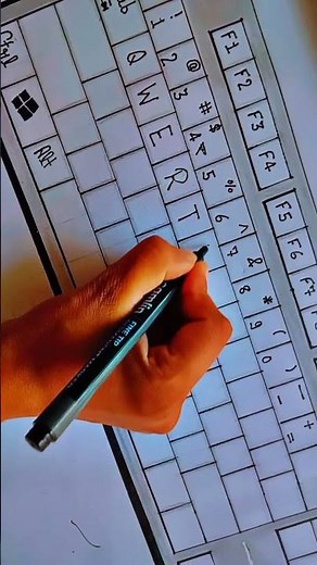 Making keyboard drawing #viral #trending #reel #shorts#computer#keyboard #drawing#art#instagram