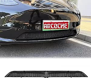 Front Grill Mesh Grille Inserts for Tesla Model Y, Air Intake Grille Guard, Bumper Grid Grille Cover of Tesla Model Y Accessories