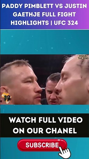 Paddy Pimblett vs Justin Gaethje full fight Highlights | UFC 324 part 1