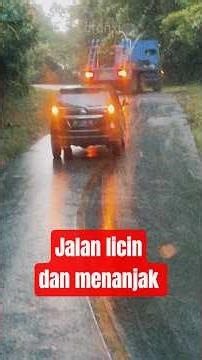 Uphill and slippery road on the route from North Kolaka to Malili #travel