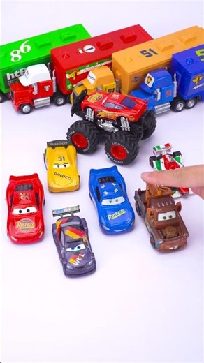 Disney Pixar Cars Haulers Trucks, Mater Jackson Storm Cruz Ramirez😍🫣 #asmr #toys #satisfying