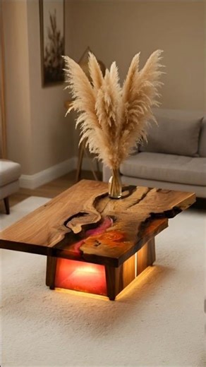 Epoxy Sand Disgn Table #shorts #epoxy #craft