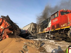 Train derails near Saskatoon