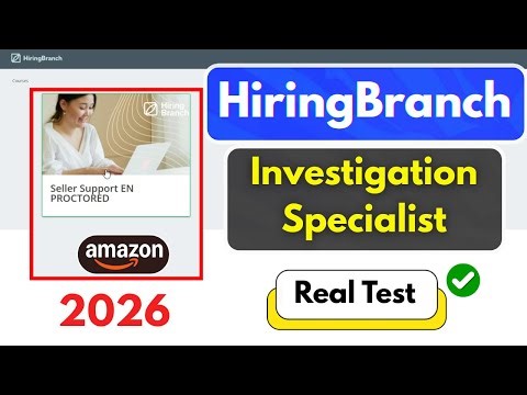 Crack the Amazon Investigation Specialist Financial Fraud Operation HiringBranch Assessment 2026