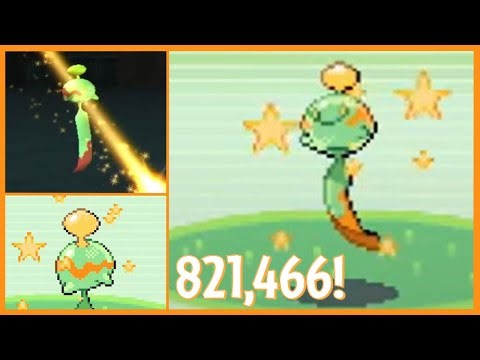 Shiny Chimecho in Pokemon Sapphire after 108 phases(821,466 Total Wild Encounters)!
