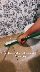 Grout clean and sanitizing by useing baking soda and peroxide.#cleaning #clean #bathroom #hacks #sunday #cleaningtiktok #fyp #motivation | The Cleaning Lady