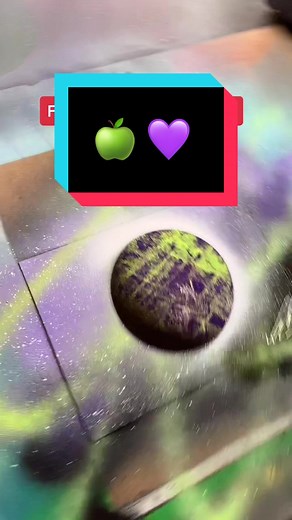 Green Apple and Purple Spray Paint Custom Planet Tutorial