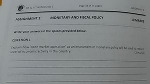 Explain how 'open market operation' as an instrument of monetar... | Filo