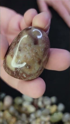 Big Red & White Quartzite Tumbled – Beautiful Polish & Color Contrast!