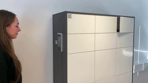 Biometric locker access with Metra Smart Locker System