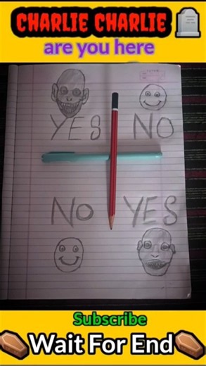 Charlie Charlie Are You Here☠️ चार्ली चार्ली क्या तुम यहां हो 😱 #shorts
