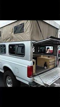 Sick Custom Retro Truck Camper Build! #camper #offgrid #overlanding #rv #motorhome