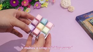 FunisFun Keyboard Fidget Toy Handheld Clicky Fidget Keyboard with Keychain Detachable Mechanical Clicker Adult Stress Relief Gifts for Leisure Moments (Style B)