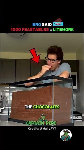 He Is Trying To Eat 1000 Feastables To Meet MrBeast 🤯🍫