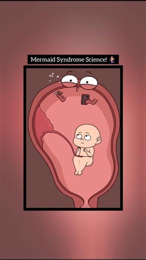 The Rare Embryonic Mutation Behind Sirenomelia or Mermaid Syndrome! 🔬 #halthvideo
