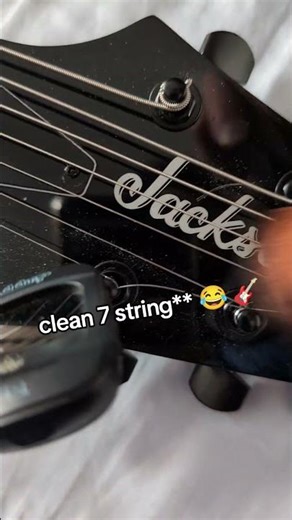 cleaning 7 string makes me feel better #guitar