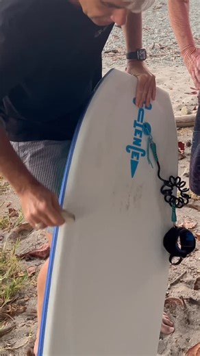 @bodyboardholidays on Instagram: "Behind the scenes in Costa Rica, Rob breaks down one of those small details that makes a huge difference in the water, how to wax your bodyboard properly without overdoing it. It’s something a lot of riders get wrong. Too much wax can actually make your board feel slippery, limit your movement, and make it harder to shift your weight for turns or speed. Getting the balance right gives you control where you need it, while still letting you move freely across the 