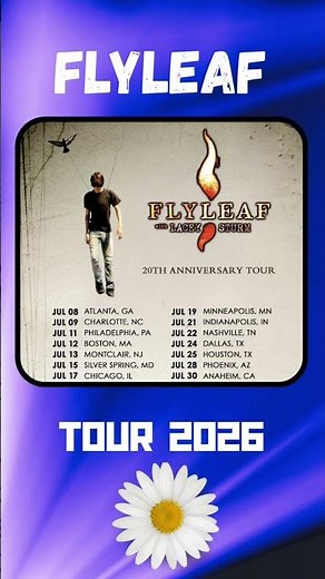 FLYLEAF has officially announced their 20th Anniversary #tour for Summer 2026