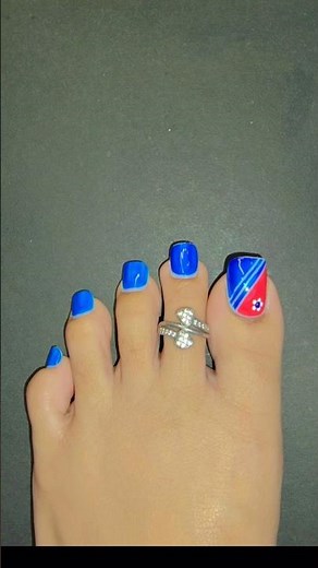 💅✨ Trending Toe Nail Designs You Must Try 😍 #easynailart #toenailart #nail #nailart #footnails