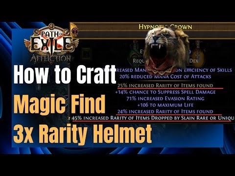 [PoE 3.23] Crafting A-Tier Rarity Helmet, both Variants