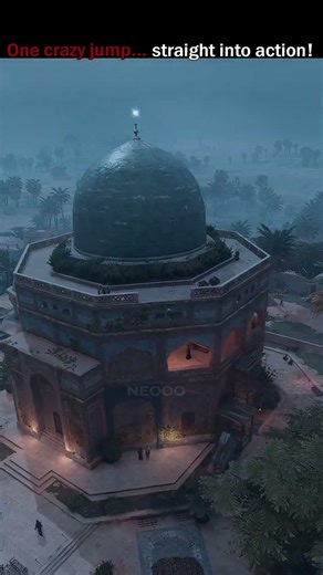 Basim Insane Leap 😳⚔️ AC Mirage Gameplay #shorts #gaming #assassinscreed