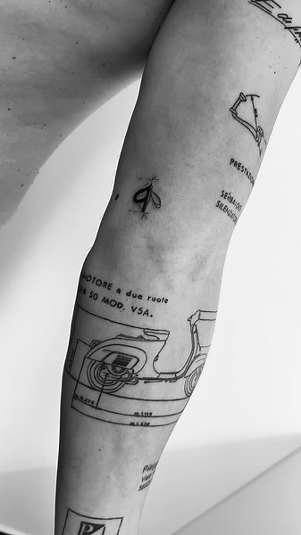 #tattoo #fedratattoo #foryour #vespa #lovetattoo #ink #inked #tattoos #tattooartist #tattooideas #tattoolover #tattootiktok #blackandwhite #sunday #sundayfunday