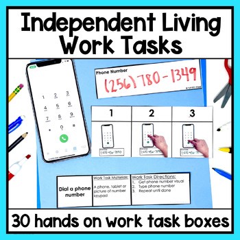 Daily Living Skills Work Task Employment & Independent Special Education Autism